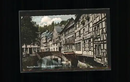 Monschau Friedrich Wilhelm Bruecke Rur Kat. Monschau