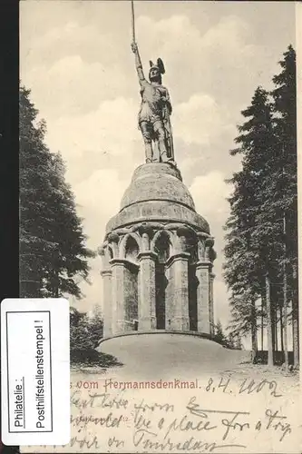 dd45397 Hermannsdenkmal Blick vom Hermannsdenkmal Kategorie. Detmold Alte Ansichtskarten