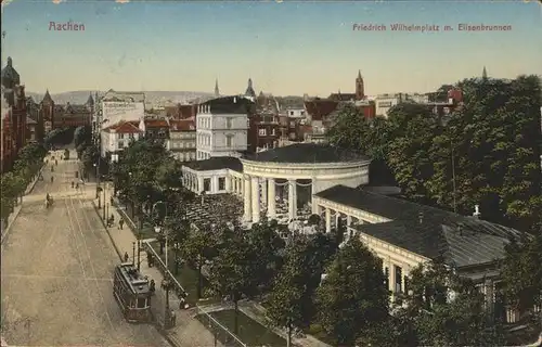 Aachen Friedrich Wilhelm Platz mit Elisenbrunnen Feldpost Kat. Aachen
