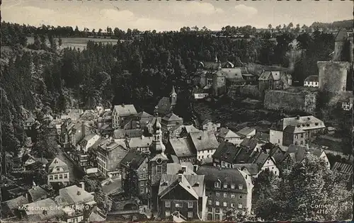 Monschau mit Burg und Jugendherberge Kat. Monschau