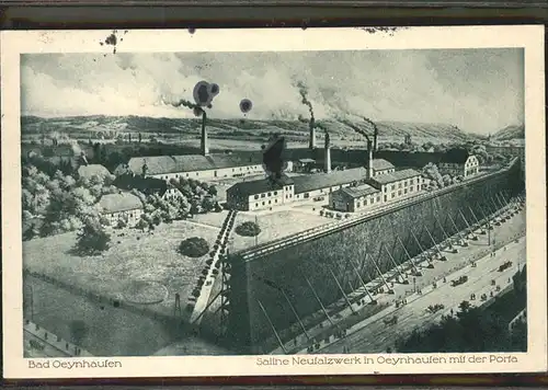 Bad Oeynhausen Saline Neusalzwerk in Oeynhausen mit der Porta Kat. Bad Oeynhausen