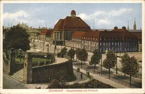 Dortmund Hauptbahnhof mit Freistuhl Kat. Dortmund