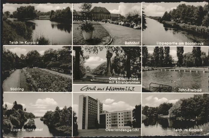 Hamm Westfalen Teich Kurpark Bahnhof Lippe... oldhting.de