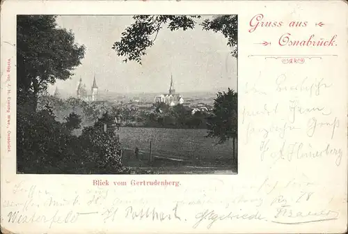 Osnabrueck Blick vom Gertrudenberg Kat. Osnabrueck