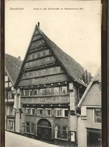 Osnabrueck Renaissancehaus in der Bierstrasse Kat. Osnabrueck