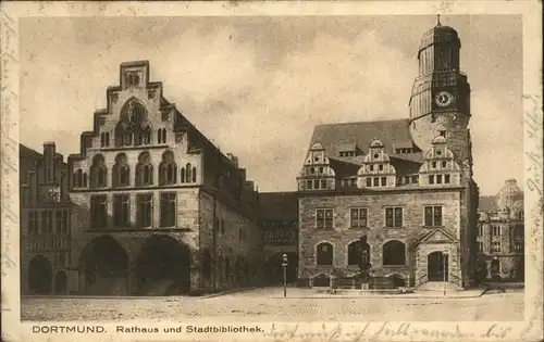 Dortmund Rathaus und Stadtbibliothek Kat. Dortmund