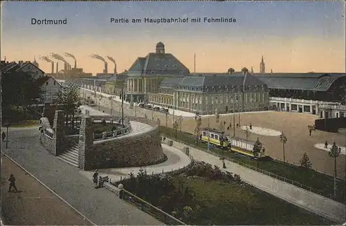 Dortmund Hauptbahnhof mit Vehmlinde Kat. Dortmund