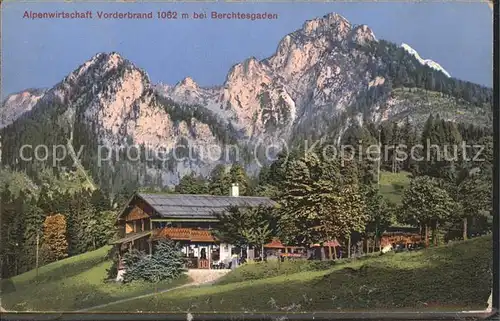 Berchtesgaden Alpenwirtschaft Vorderbrand Kat. Berchtesgaden