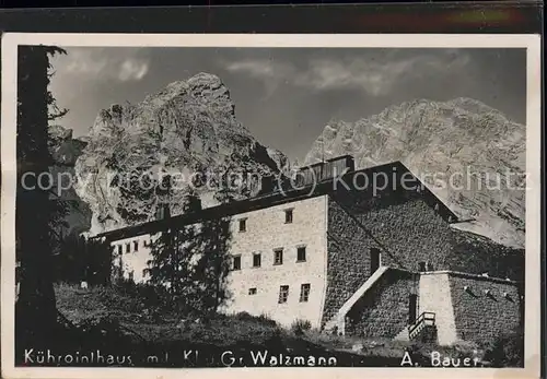 Watzmann Kuehrointhaus Kat. Berchtesgaden