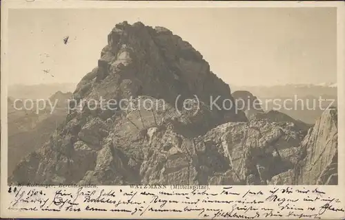 Watzmann Mittelspitze Kat. Berchtesgaden