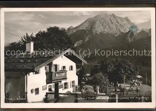 Berchtesgaden Gasthaus Zipfhaeusl Watzmann Kat. Berchtesgaden