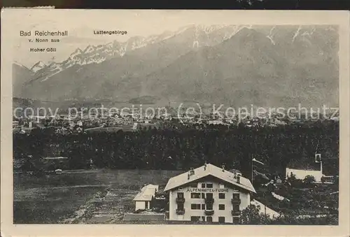 Bad Reichenhall Alpenhotel Fuchs Hoher Goell Lattengebirge Kat. Bad Reichenhall