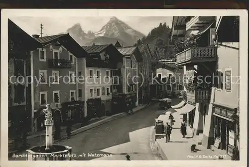 Berchtesgaden Marktplatz Watzmann Kat. Berchtesgaden