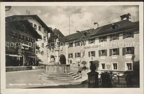Berchtesgaden Marktplatz Gasthof zum Neuhaus Kat. Berchtesgaden