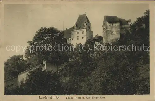 Landshut Schloss Trausnitz Wittelsbacherturm Kat. Landshut