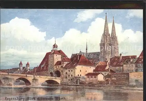 Regensburg WIRO Kuenstlerkarte Kat. Regensburg