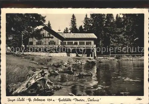 Arbersee Gaststaette Seehaus Kat. Bayerisch Eisenstein