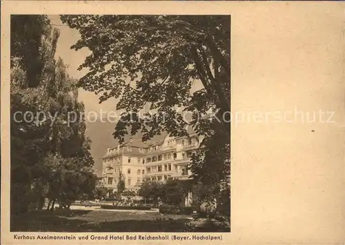 Bad Reichenhall Kurhaus Axelmanstein Grand Hotel Kat. Bad Reichenhall