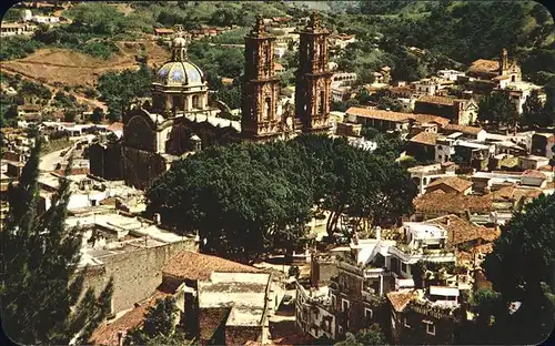 Taxco Vista panoramica Iglesia de Santa Prisca Kat. Taxco