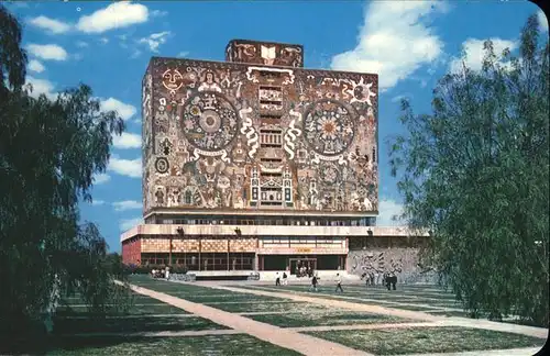 Mexico City Universidad Naciional Biblioteca Central Mosaico Arquitecto Juan O Gorman Kat. Mexico