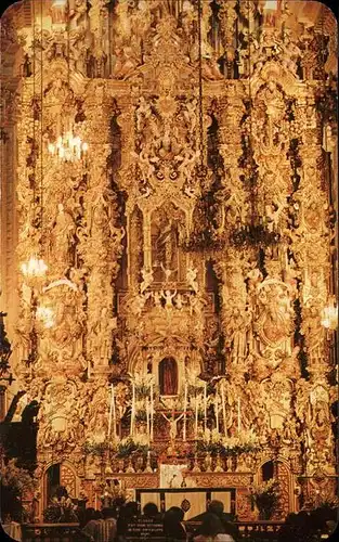 Taxco Altar Principal de la Parroquia de Santa Prisca Kat. Taxco