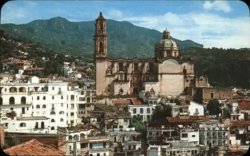 Taxco Vista panoramica Iglesia de Santa Prisca Kat. Taxco