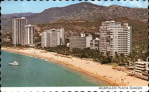 Acapulco Playa Icacos vista aerea Kat. Acapulco