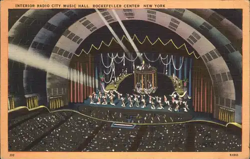 New York City Interior Radio City Music Hall Rockefeller Center / New York /