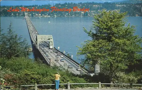 Seattle Lake Washington Floating Bridge Kat. Seattle