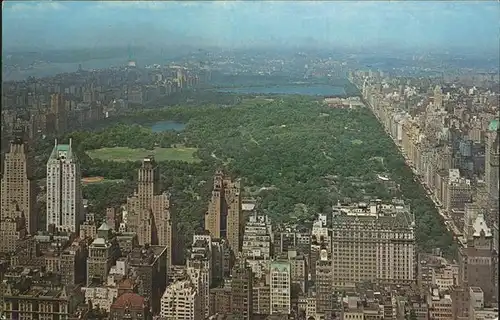 New York City Central Park seen from RCA Observatory / New York /