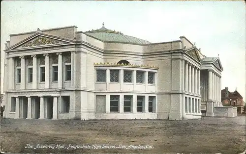 Los Angeles California The Assembly Hall Polytechnic High School Kat. Los Angeles