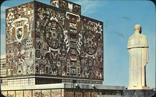 Mexico City Universidad Nacional Biblioteca Mosaico Arquitecto Juan O Gorman Kat. Mexico