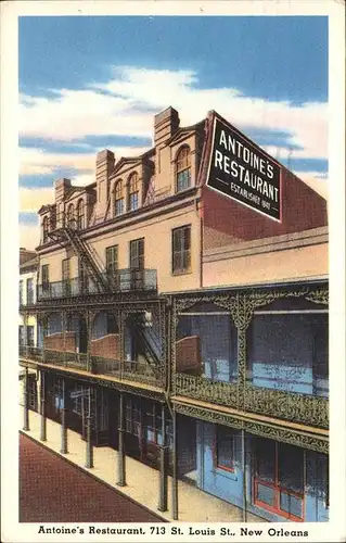 New Orleans Louisiana Antoine s Restaurant founded in 1840 Kat. New Orleans