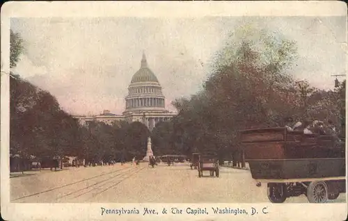 Washington DC Pennsylvania Avenue and the Capitol Kat. Washington
