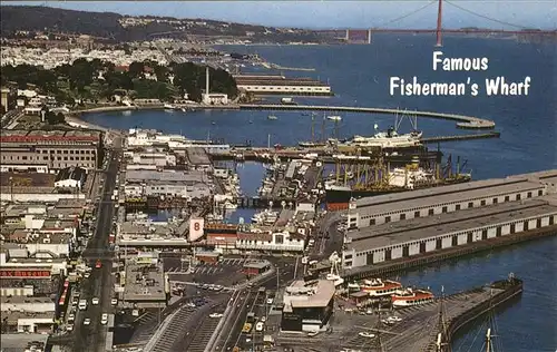 San Francisco California Fisherman s Wharf Golden Gate Bridge Aquatic Parc Kat. San Francisco