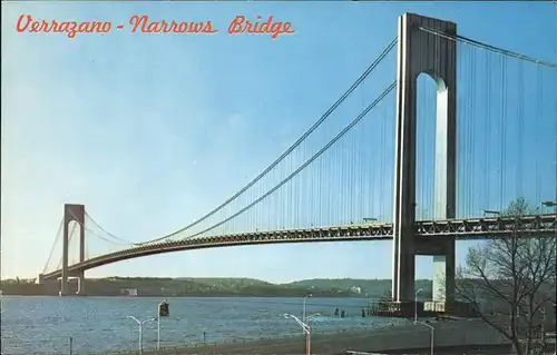 New York City Verrazano Narrows Bridge / New York /