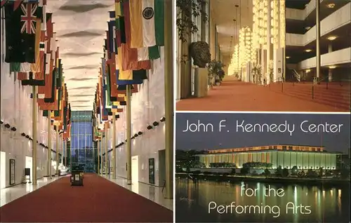 Washington DC John F. Kennedy Center for Performing Arts Cultural Center Hall of Nations Kat. Washington