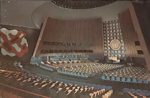 New York City United Nations Headquarters General Assembly Hall / New York /