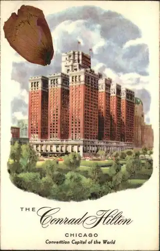 Chicago Illinois Conrad Hilton Hotel Kat. Chicago