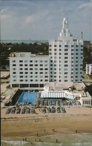 Miami Beach Versailles Hotel Beach aerial view Kat. Miami Beach