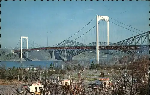 Quebec Le Pont Pierre Laporte Pont Suspendu Kat. Quebec