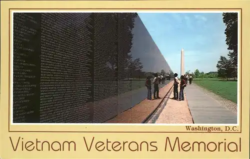 Washington DC Vietnam Veterans Memorial Kat. Washington