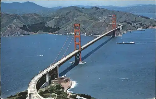 San Francisco California Golden Gate Bridge aerial view Kat. San Francisco