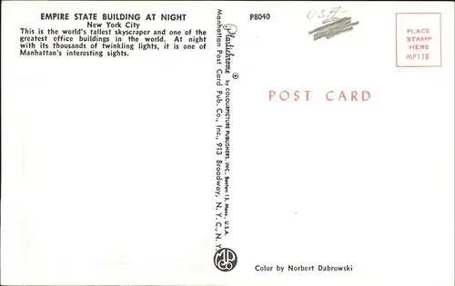 New York City Empire State Building at night Skyscraper / New York /