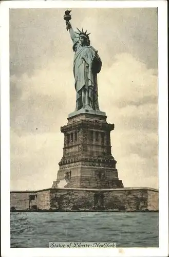 New York City Statue of Liberty on Bedloe's Island New York Harbor / New York /