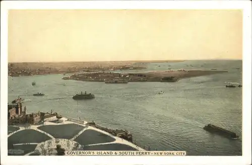 New York City Governor's Island South Ferry New York Harbor / New York /