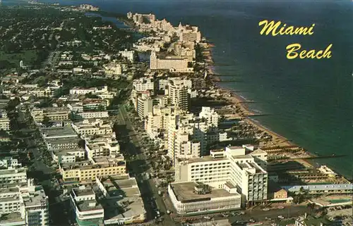 Miami Beach Aerial view Lincoln Road Ocean Kat. Miami Beach