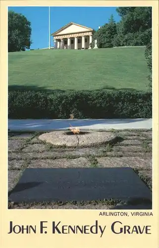 Arlington Virginia John F. Kennedy Grave and Arlington House Kat. Arlington