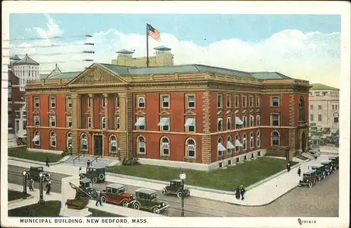 New Bedford Massachusetts Municipal Building Flag Kat. New Bedford