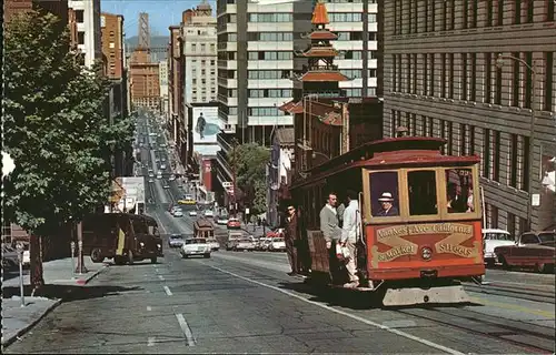 San Francisco California Cable Car Creator Andrew Hallidie California Street Kat. San Francisco